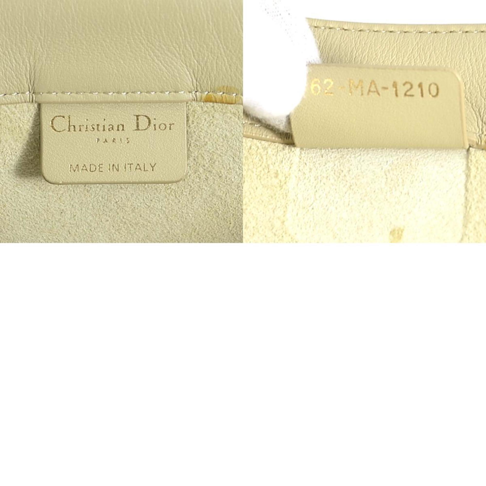 Christian Dior handbag book tote medium leather beige women's e59211