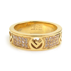 FENDI Ring F is Fendi Metal Zirconia Gold Women's h30555k