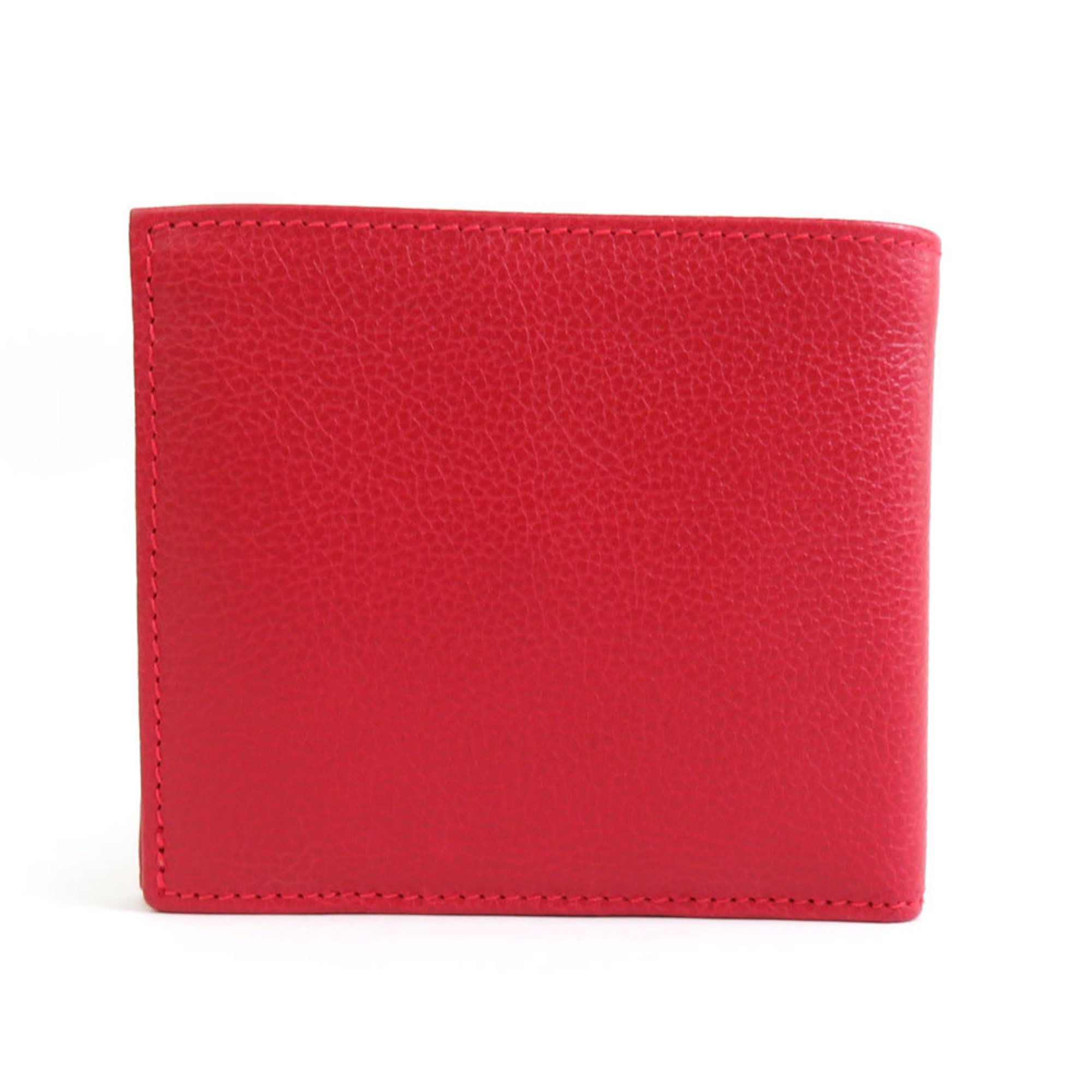 IL BISONTE Bi-fold wallet Leather Red Men's h30560k