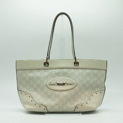 GUCCI Handbag Leather White Gold Women's 145993 PD378