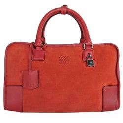 LOEWE handbag Amazona 36 suede leather red ladies s0300a