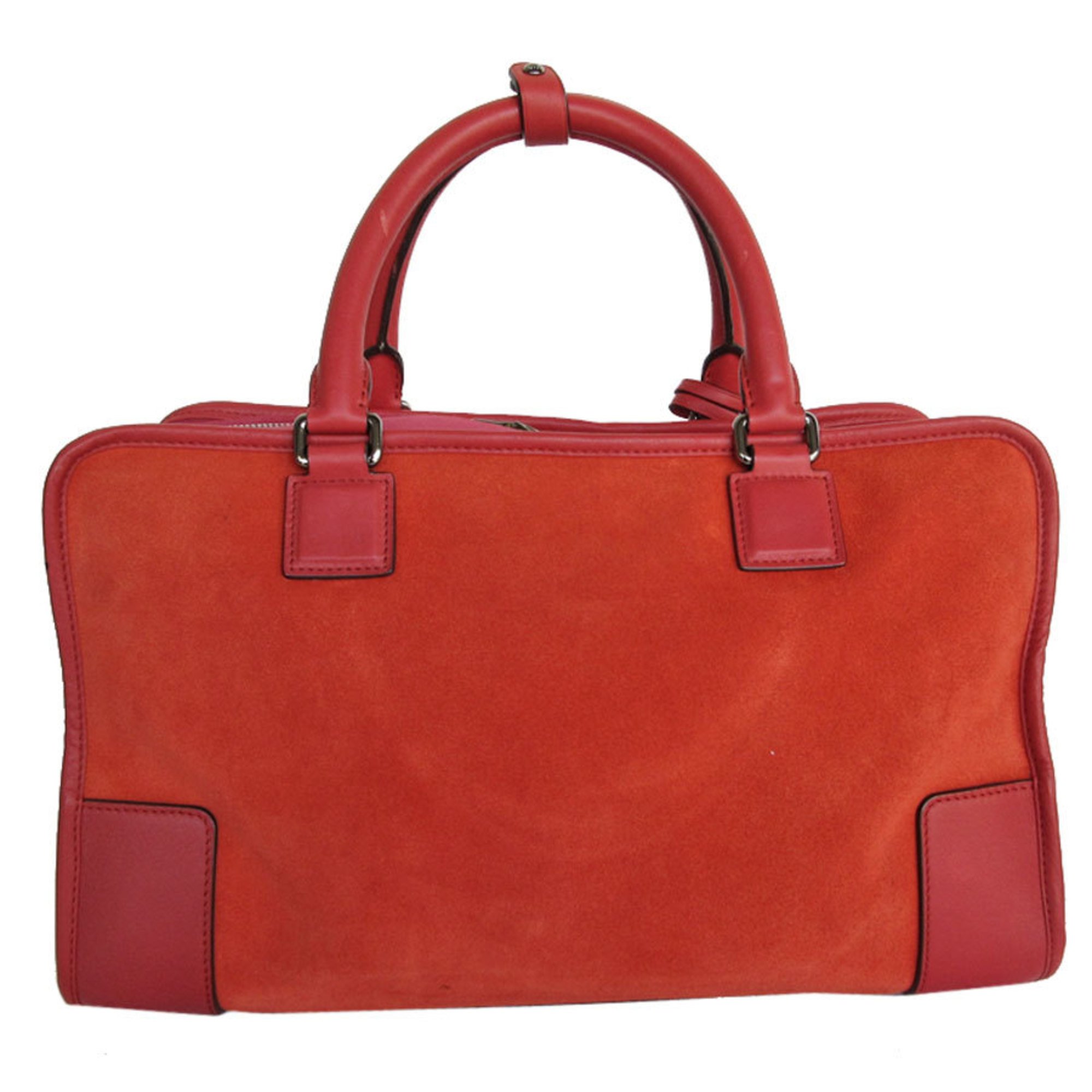 LOEWE handbag Amazona 36 suede leather red ladies s0300a