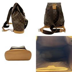 Louis Vuitton LOUIS VUITTON Backpack Monogram Montsouris GM Canvas Brown Men's Women's M51135 b0005