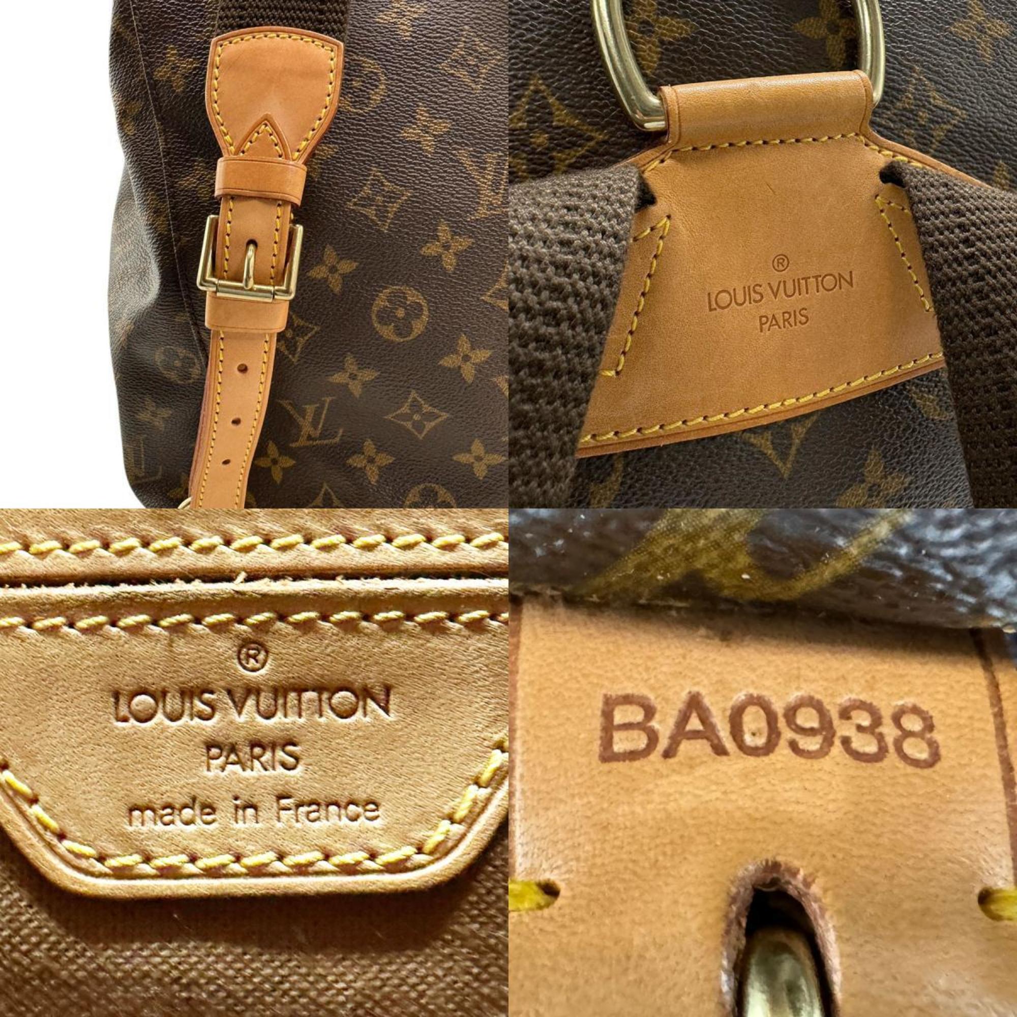 Louis Vuitton LOUIS VUITTON Backpack Monogram Montsouris GM Canvas Brown Men's Women's M51135 b0005