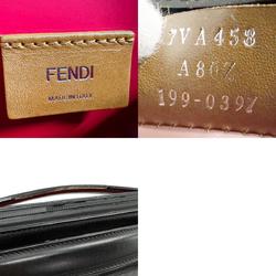 FENDI Handbag Bag Zucca By The Way Coated Canvas Leather Black Men's 7V58 A80Z b0020