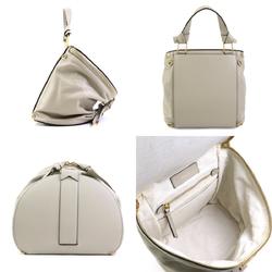 BALLY Backpack Handbag HARRYET SM Leather Beige Women's h30537a