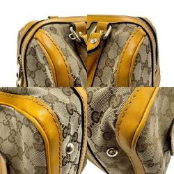 GUCCI Handbag Shoulder Bag GG Canvas Leather Beige Brown Yellow Khaki Women's 269876 z2418