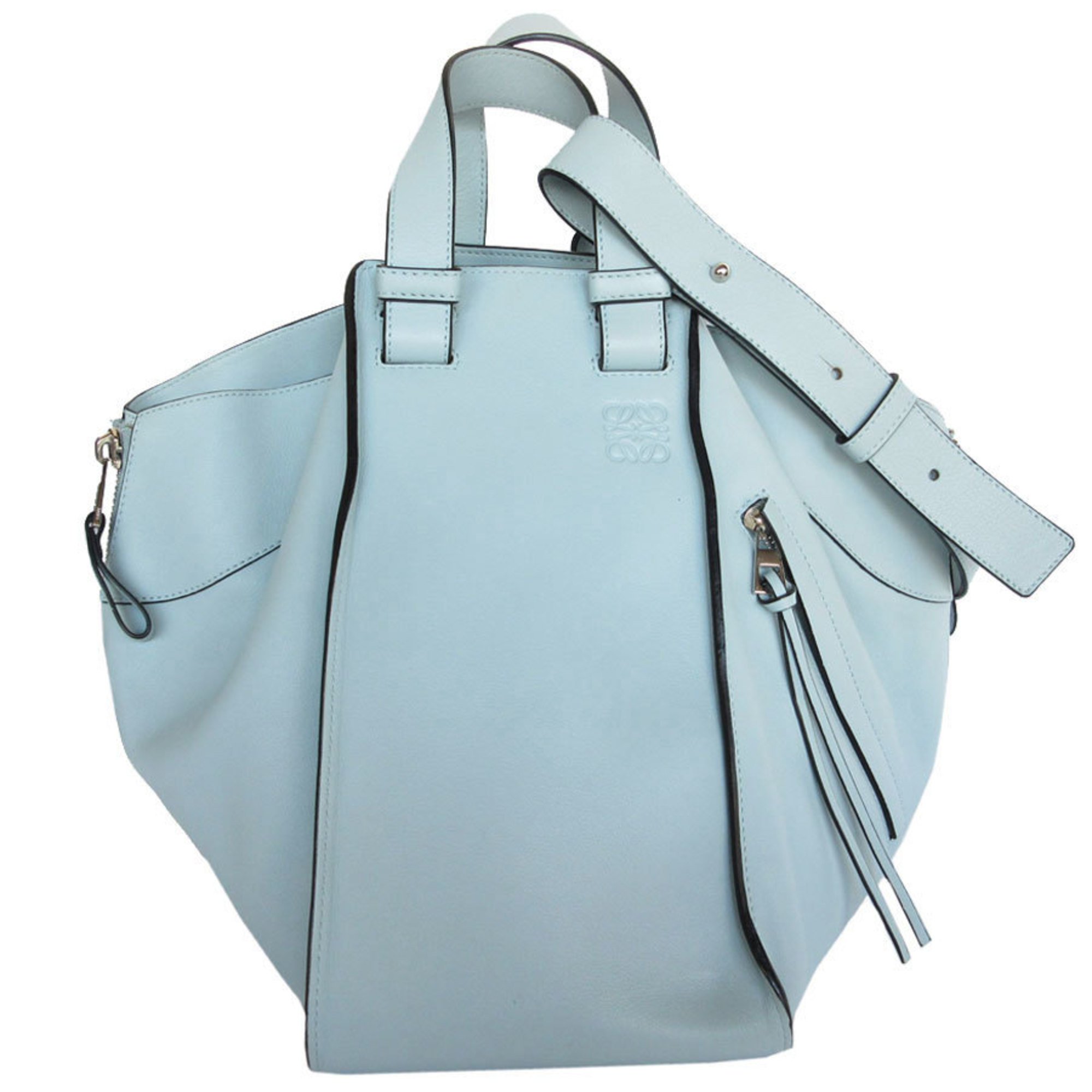 LOEWE handbag shoulder bag hammock leather light blue ladies s0299g