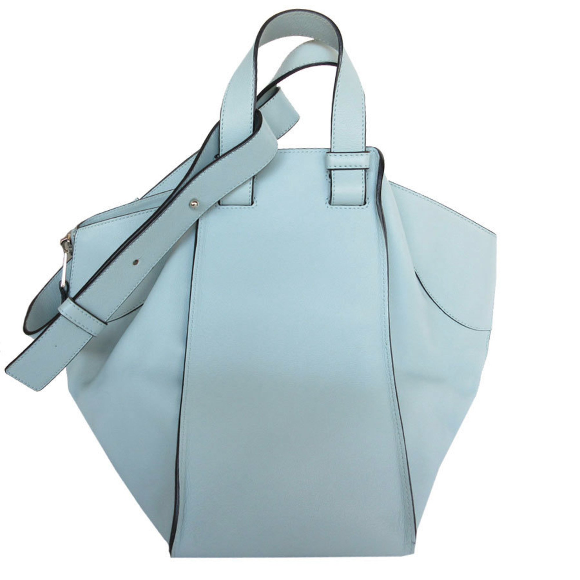 LOEWE handbag shoulder bag hammock leather light blue ladies s0299g