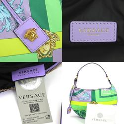 Versace VERSACE handbag nylon purple multicolor ladies h30535g