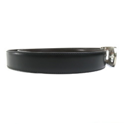 Salvatore Ferragamo Belt, Reversible Gancini Leather, Black x Brown, Men's, H30548G