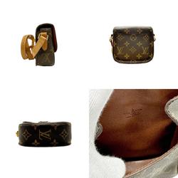 Louis Vuitton LOUIS VUITTON Shoulder Bag Monogram Bebe Saint-Clou Canvas Brown Gold Women's M51245 z2447