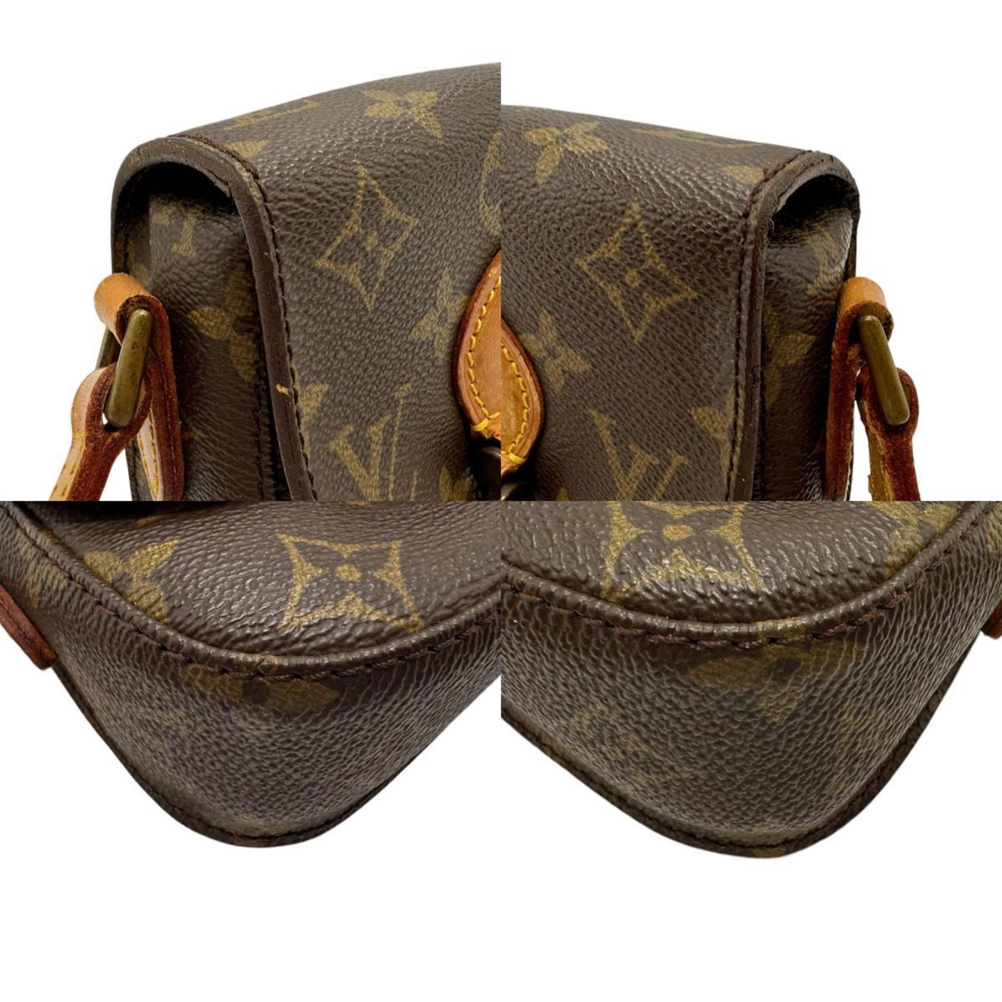 Louis Vuitton LOUIS VUITTON Shoulder Bag Monogram Bebe Saint-Clou Canvas Brown Gold Women's M51245 z2447