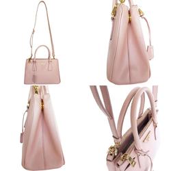 PRADA handbag shoulder bag leather pink ladies s0305a