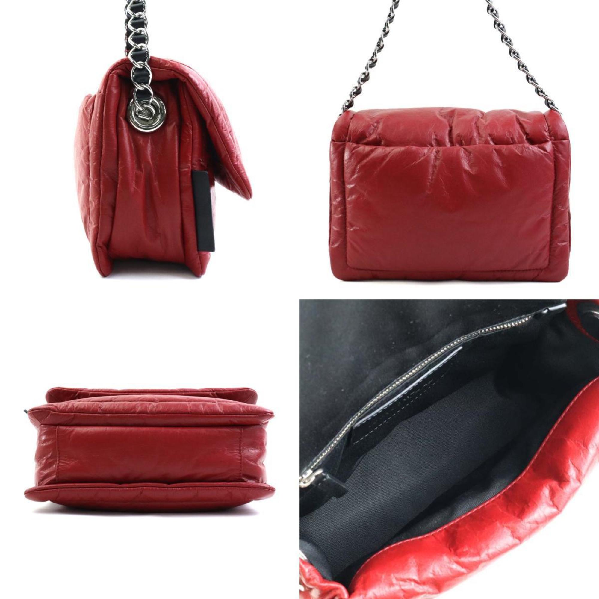 MARC JACOBS Shoulder Bag Leather Red Women's a0473