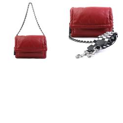 MARC JACOBS Shoulder Bag Leather Red Women's a0473