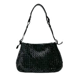 BOTTEGA VENETA Handbag Intrecciato Leather Black Women's z2437