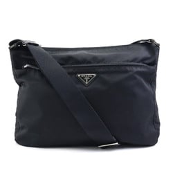 PRADA Shoulder Bag Nylon Black Silver Men's Women's e59216k