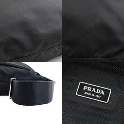 PRADA Shoulder Bag Nylon Black Silver Men's Women's e59216k