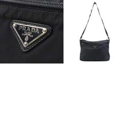 PRADA Shoulder Bag Nylon Black Silver Men's Women's e59216k