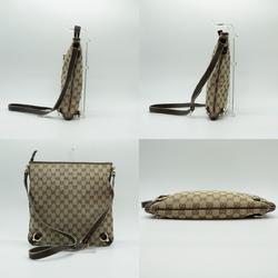 GUCCI Shoulder Bag Abby Leather Brown Gold Women's 131326 PD392