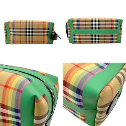 Burberry Clutch Bag Canvas Multicolor Men's z2408