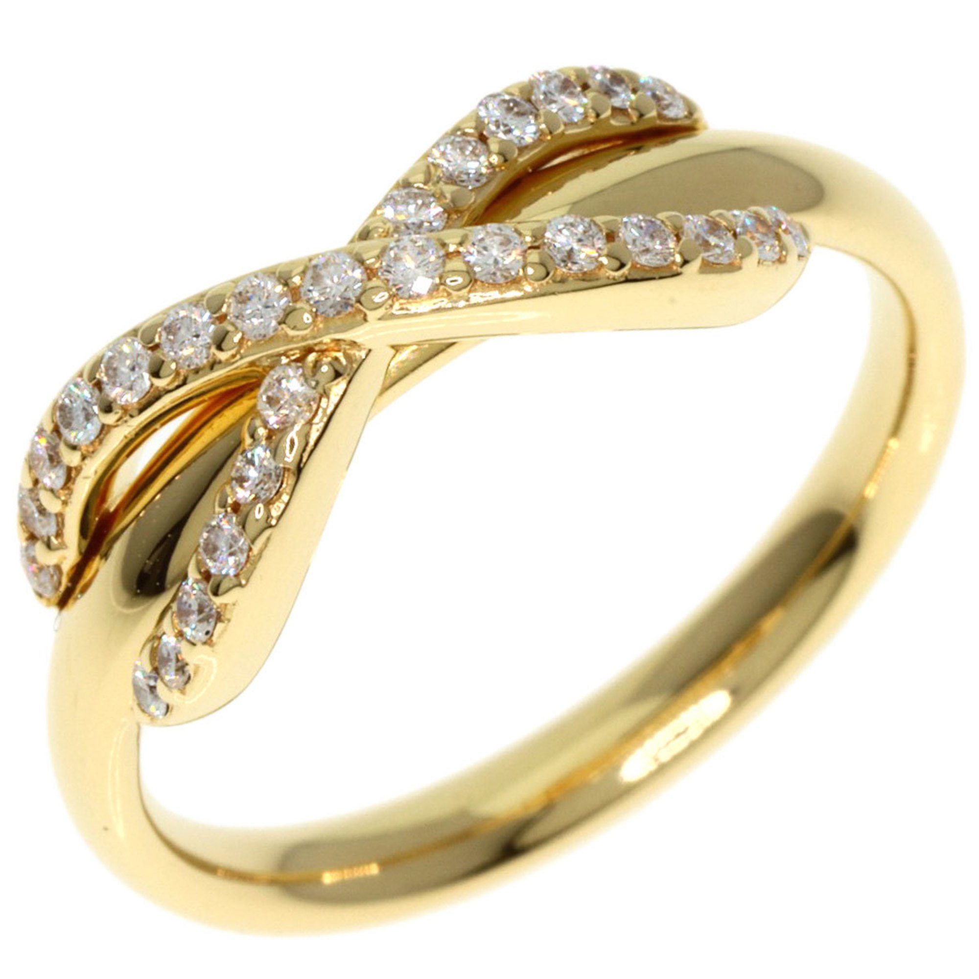 Tiffany & Co. Infinity Diamond Ring, 18K Yellow Gold, Women's, TIFFANY