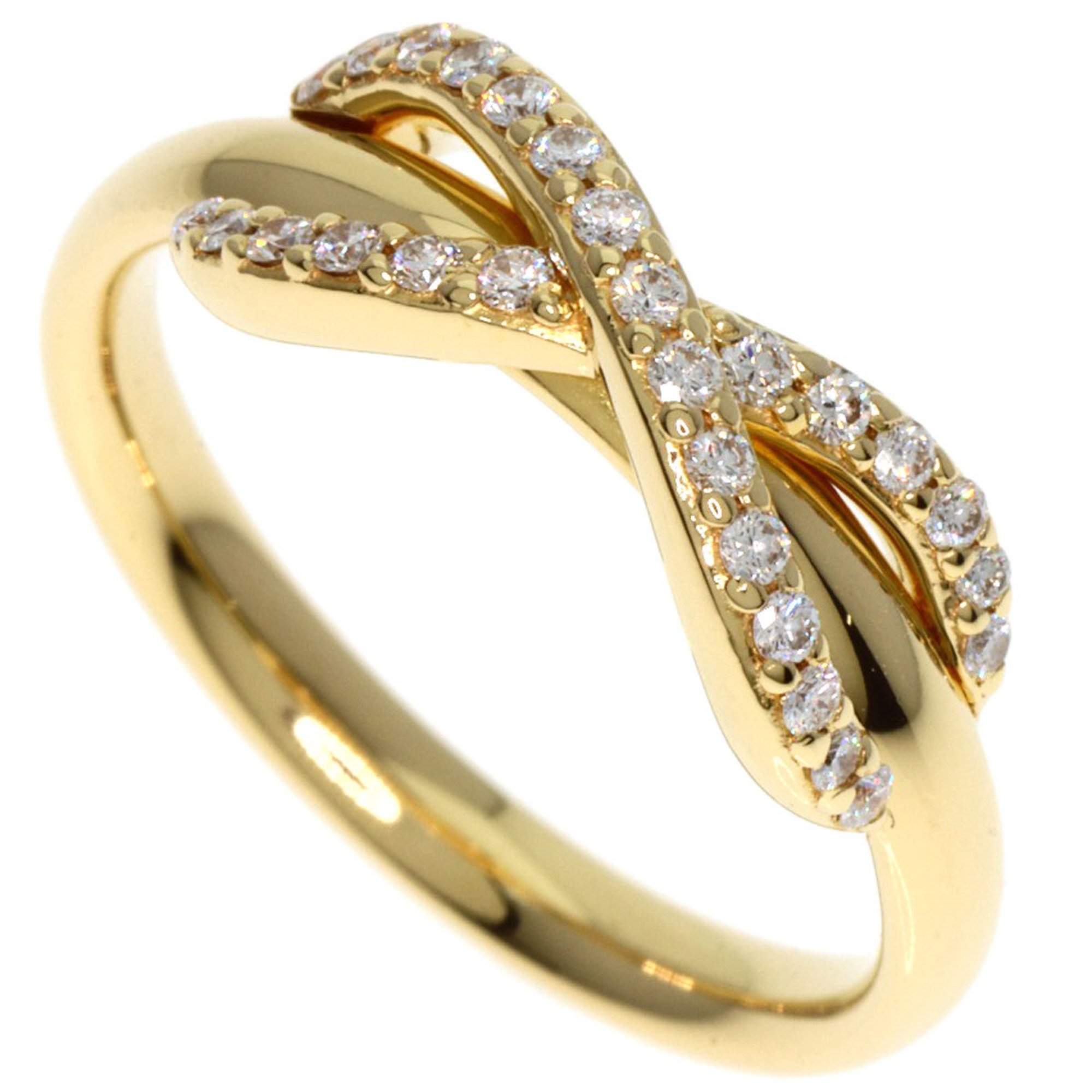 Tiffany & Co. Infinity Diamond Ring, 18K Yellow Gold, Women's, TIFFANY