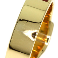 Gucci belt motif enamel ring, 18K yellow gold, for women, GUCCI