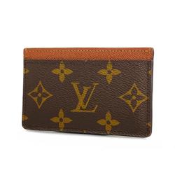 Louis Vuitton Business Card Holder/Card Case Monogram Porte Carte Sample M61733 Brown Men's/Women's