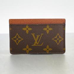 Louis Vuitton Business Card Holder/Card Case Monogram Porte Carte Sample M61733 Brown Men's/Women's