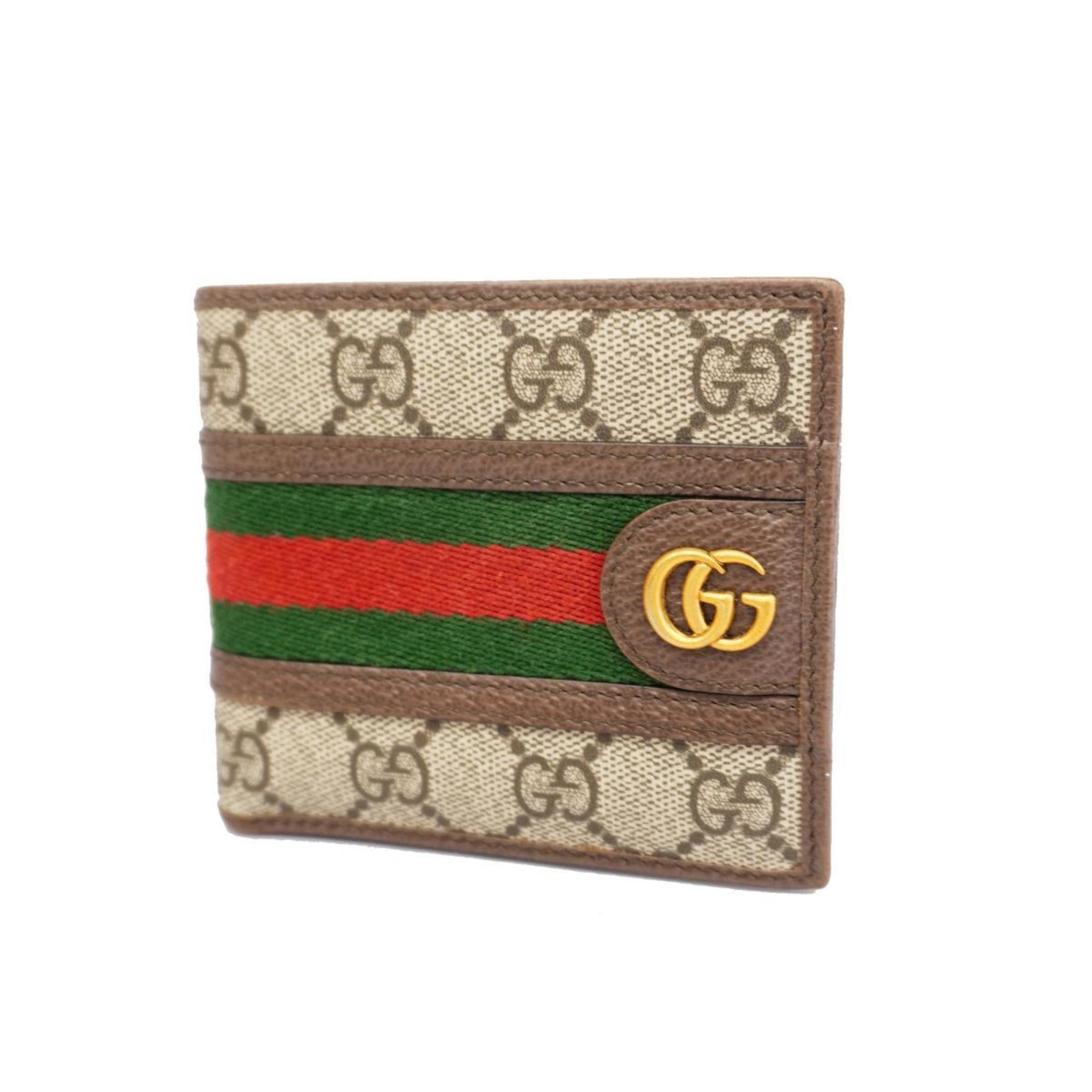 Gucci Wallet Ophidia 597609 Brown Men's