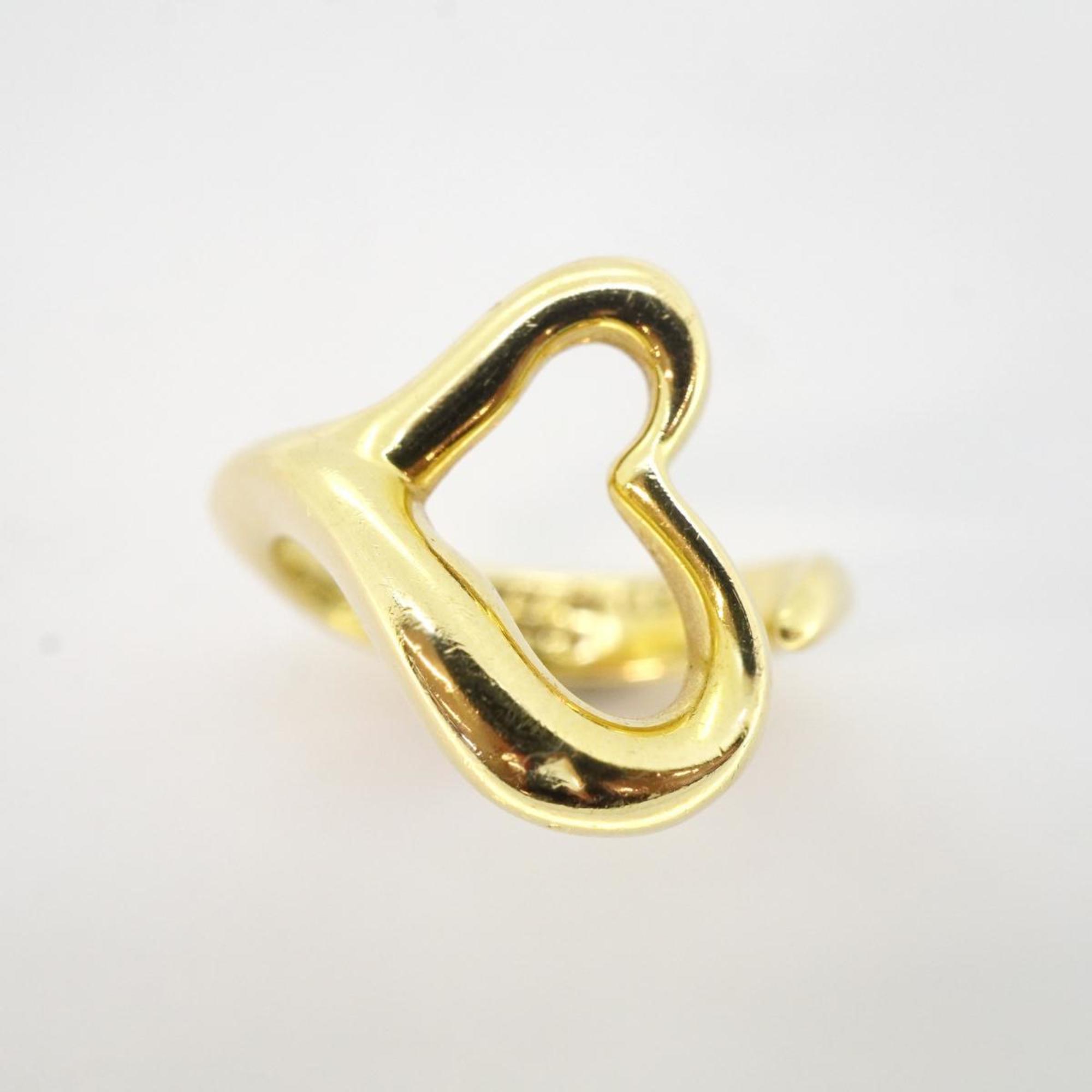 Tiffany Ring Heart K18YG Yellow Gold Ladies