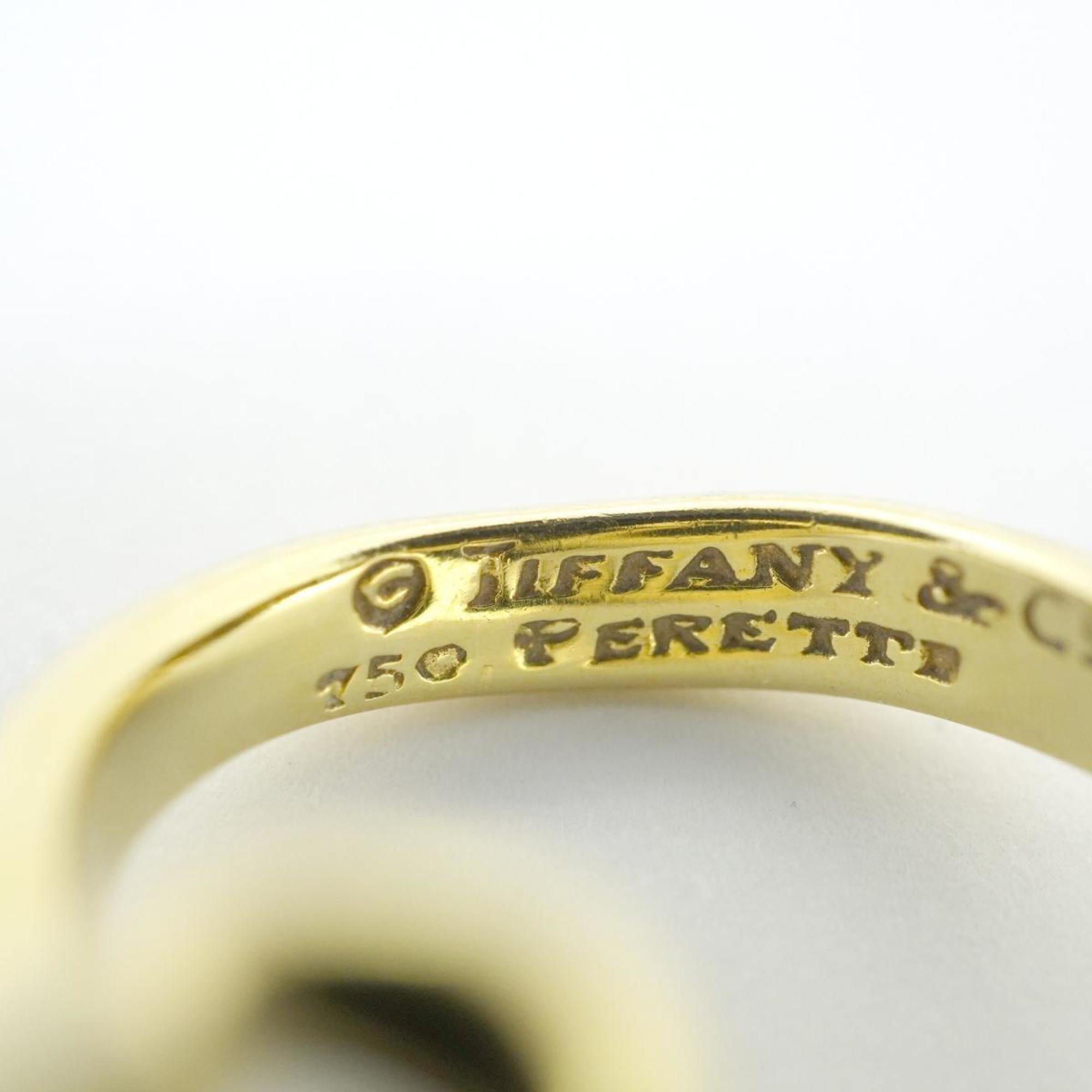 Tiffany Ring Heart K18YG Yellow Gold Ladies