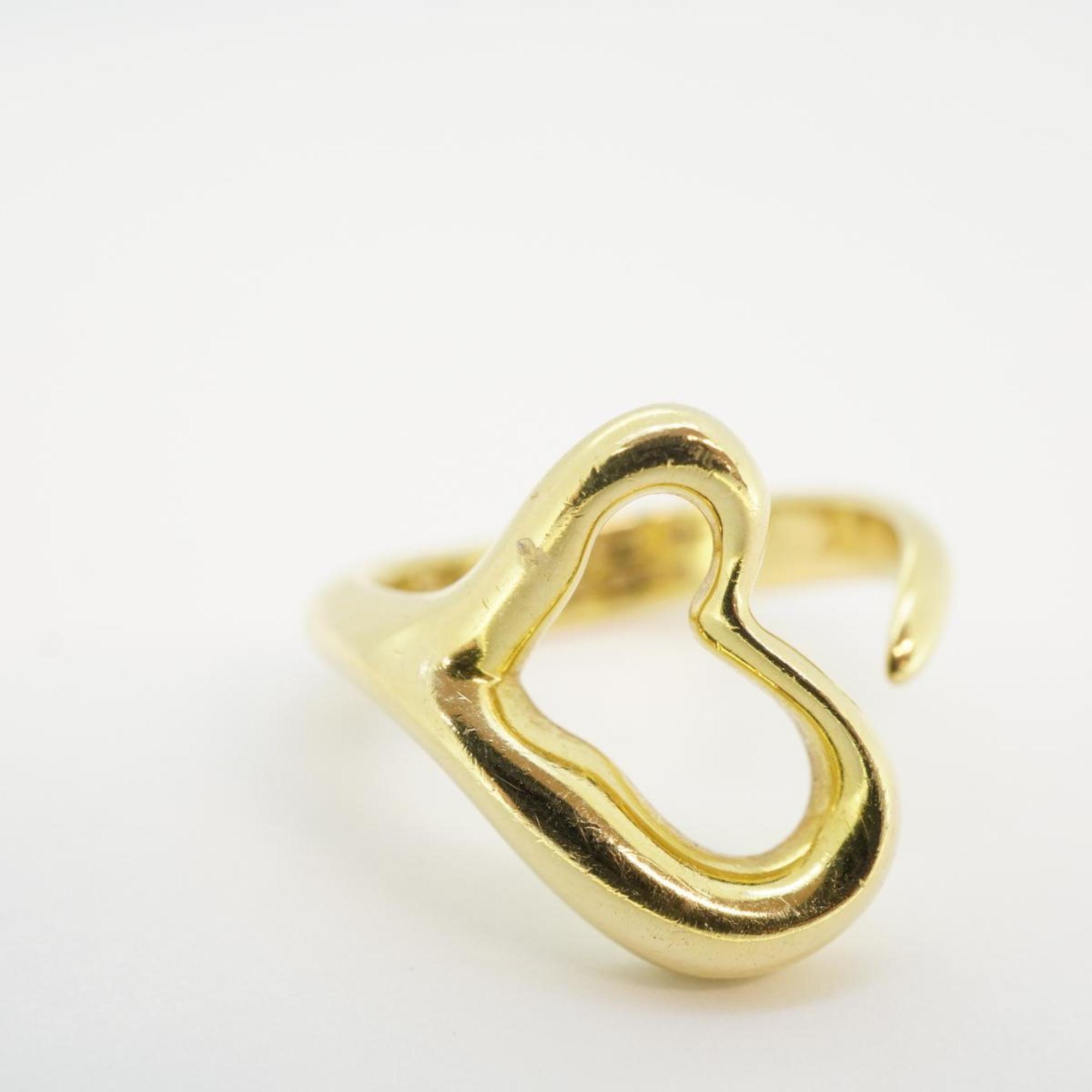 Tiffany Ring Heart K18YG Yellow Gold Ladies