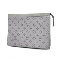 Louis Vuitton Clutch Bag Taigarama Pochette Voyage MM M30840 Grey Men's