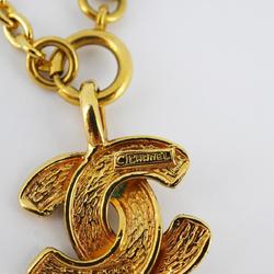 Chanel Necklace Coco Mark Matelasse GP Plated Gold Women's