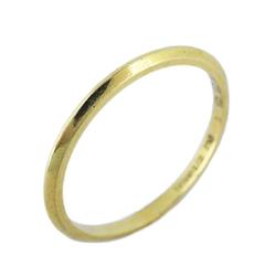 Tiffany Ring Knife Edge K18YG Yellow Gold Men's Women's