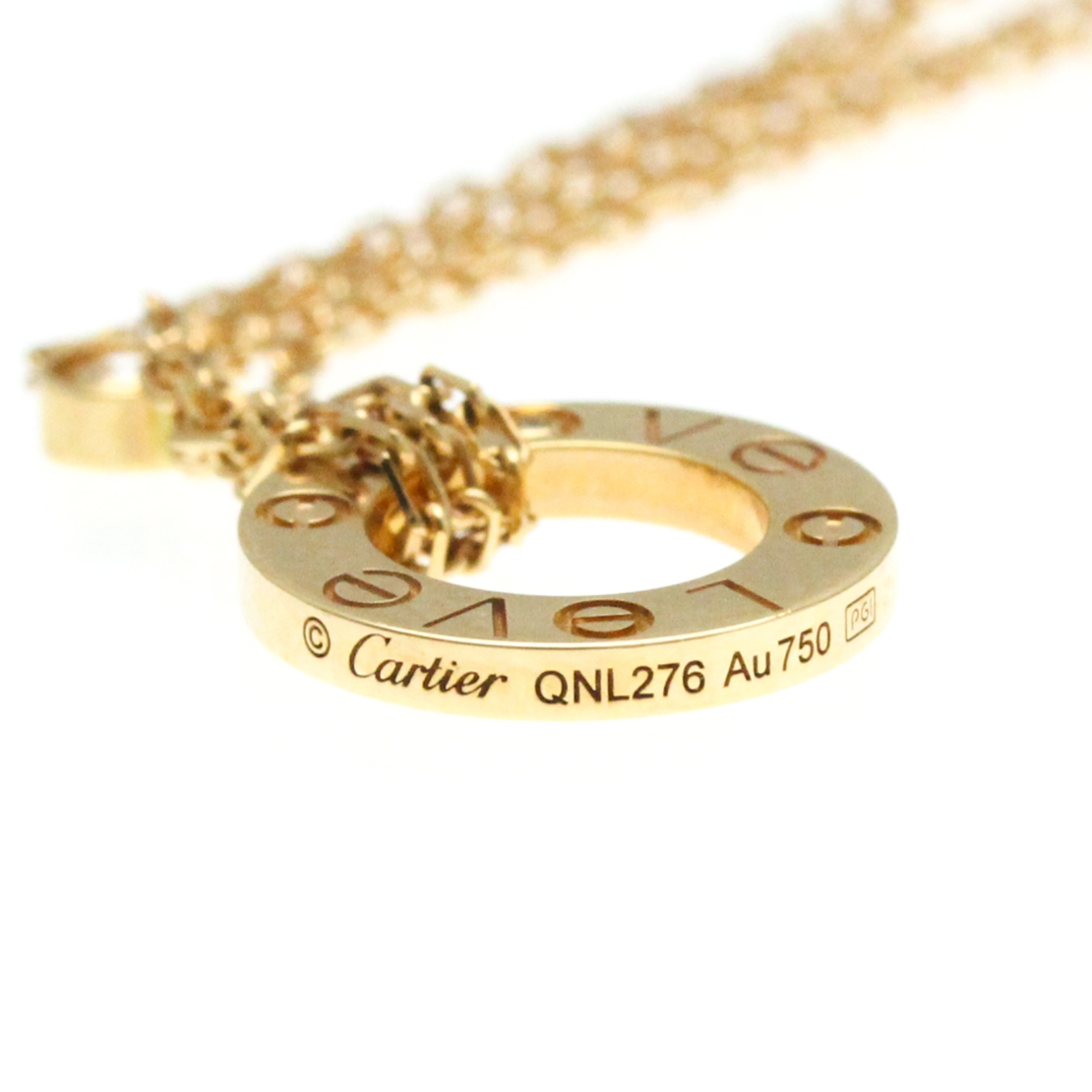 Cartier Love Circle Bracelet B6038300 Pink Gold (18K) Diamond Charm Bracelet Carat/0.03 Pink Gold