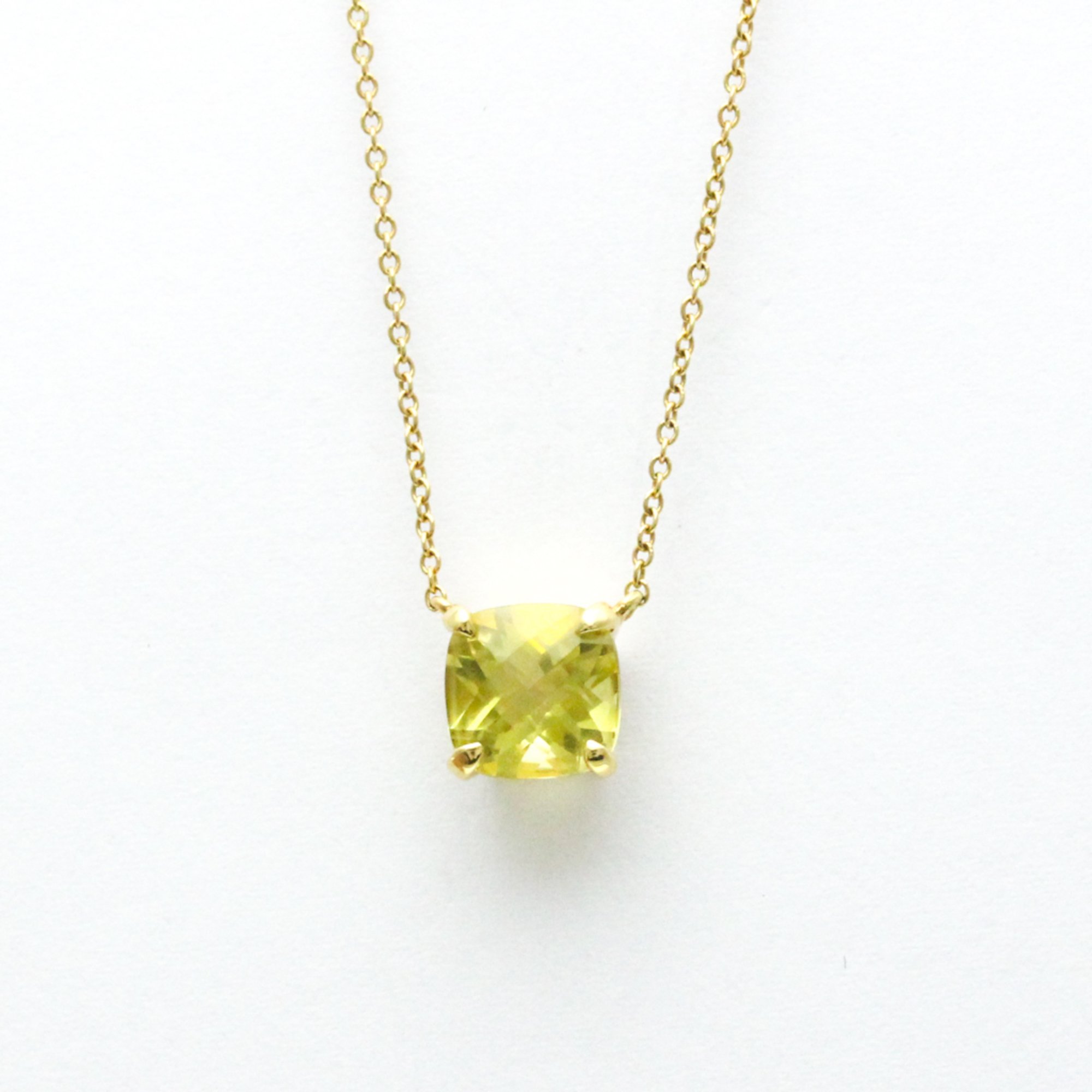 Tiffany Sparkler Necklace Yellow Gold (18K) Lemon Quartz Men,Women Fashion Pendant Necklace (Gold)