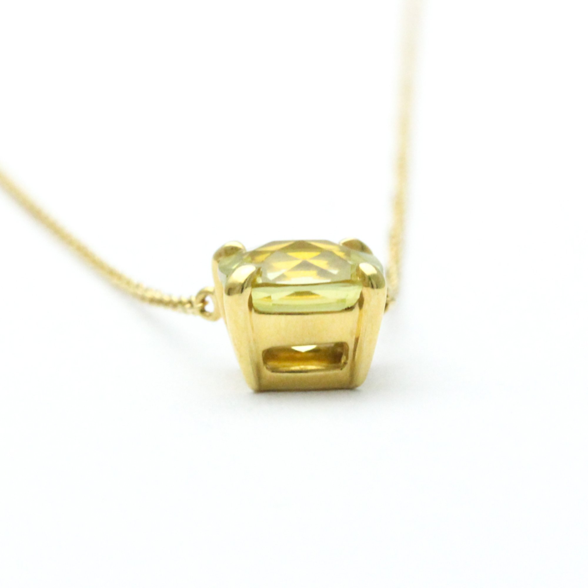 Tiffany Sparkler Necklace Yellow Gold (18K) Lemon Quartz Men,Women Fashion Pendant Necklace (Gold)