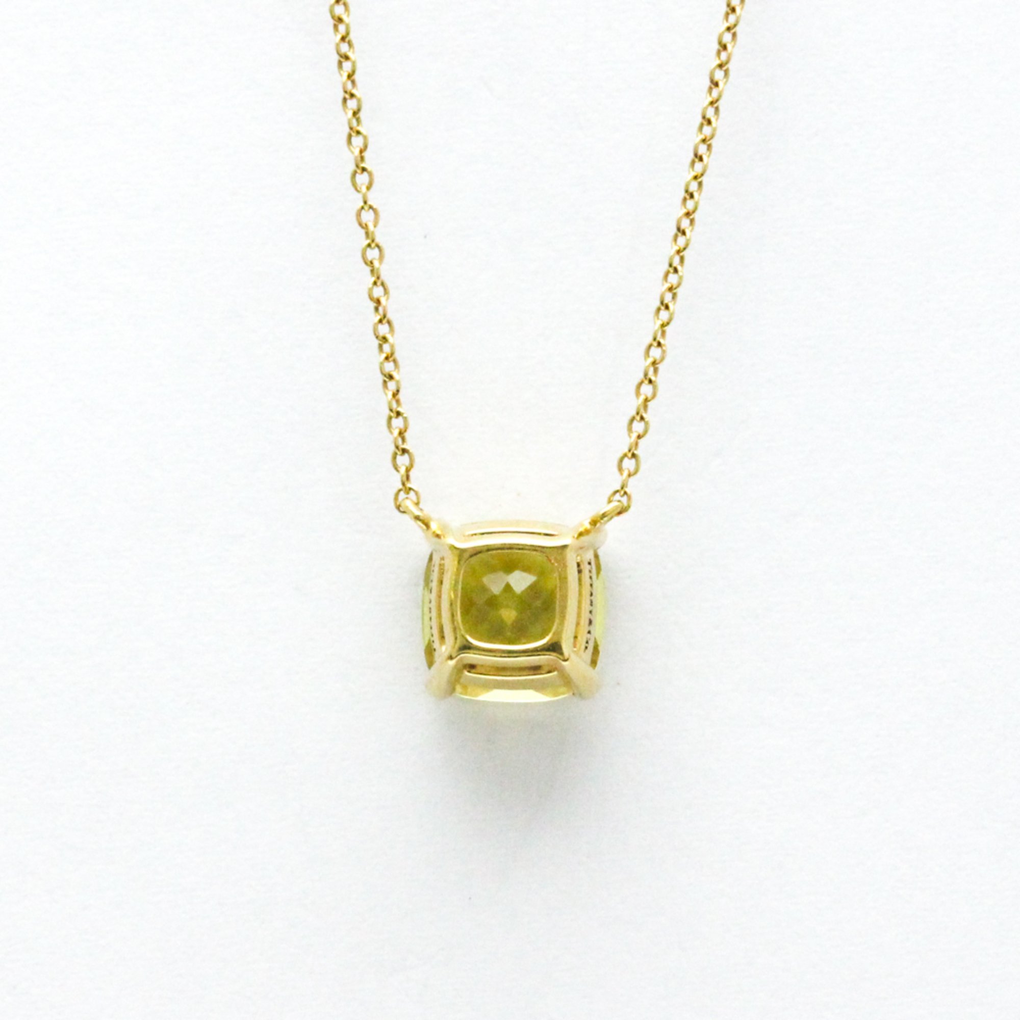 Tiffany Sparkler Necklace Yellow Gold (18K) Lemon Quartz Men,Women Fashion Pendant Necklace (Gold)