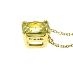 Tiffany Sparkler Necklace Yellow Gold (18K) Lemon Quartz Men,Women Fashion Pendant Necklace (Gold)