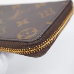 Louis Vuitton Long Wallet Monogram Portefeuille Clemence M61298 Brown Rose Ballerine Ladies