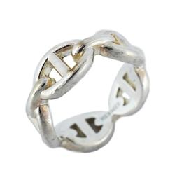 Hermes Ring Chaine d'Ancre Anchainée 925 Silver Women's