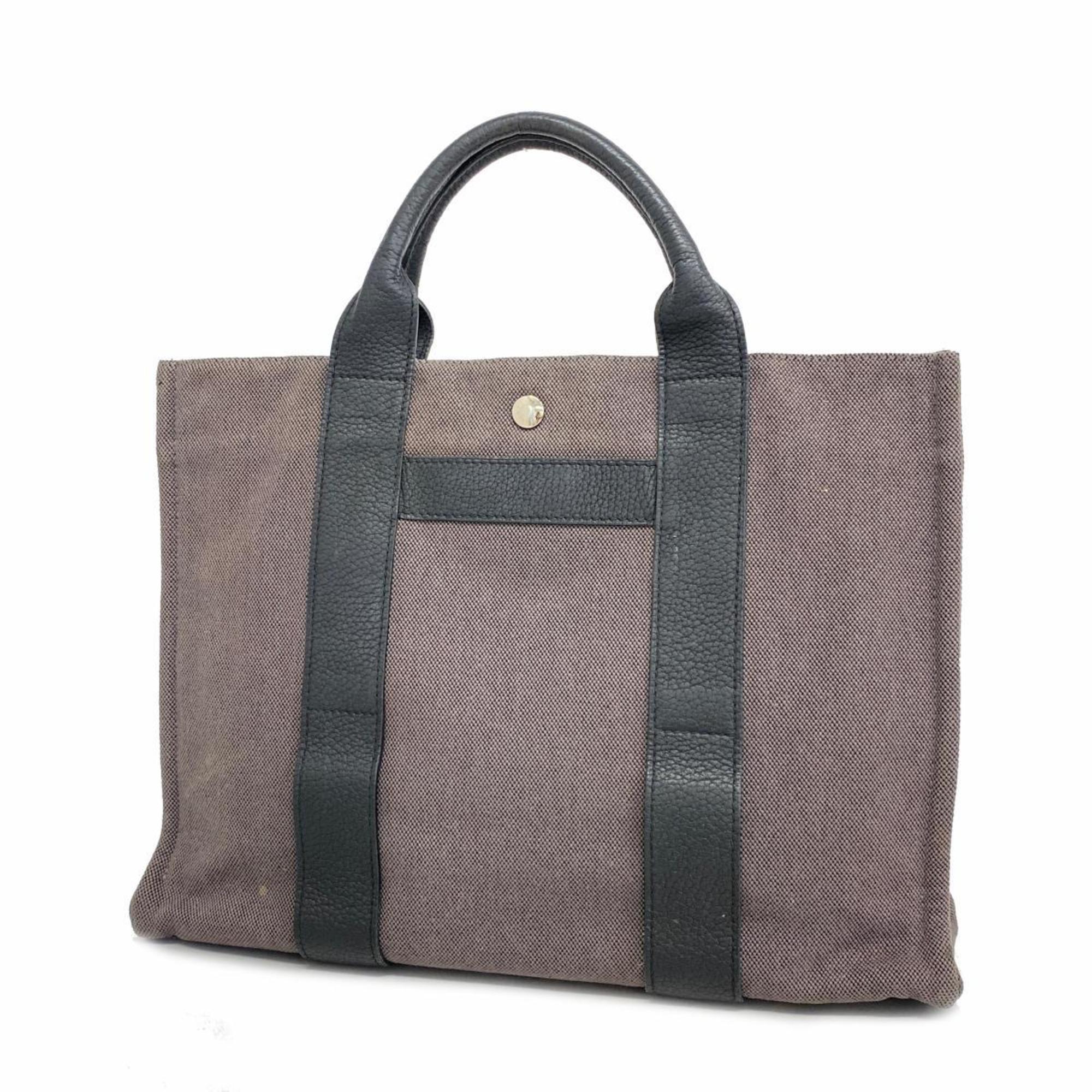 Hermes Tote Bag Sac Arne MM Canvas Grey Women's