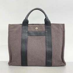 Hermes Tote Bag Sac Arne MM Canvas Grey Women's