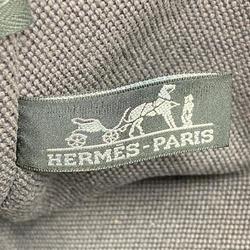 Hermes Tote Bag Sac Arne MM Canvas Grey Women's