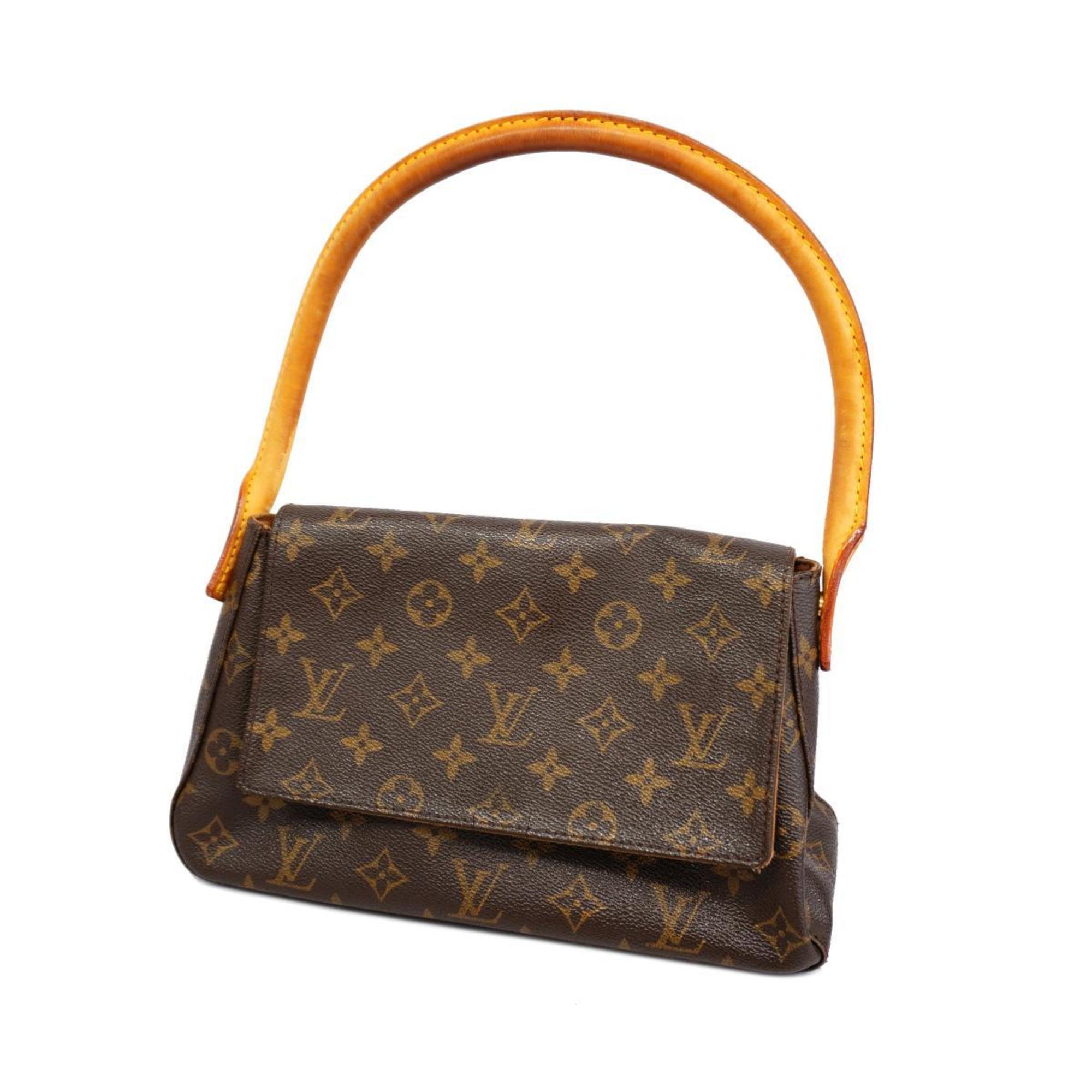 Louis Vuitton Shoulder Bag Monogram Looping M51147 Brown Ladies