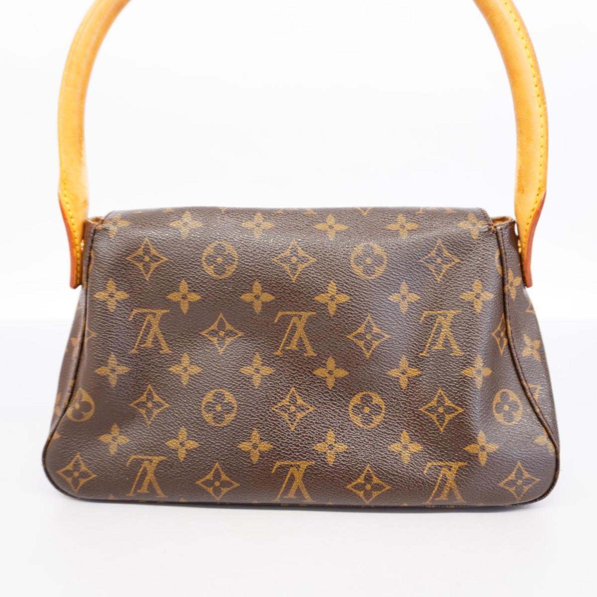 Louis Vuitton Shoulder Bag Monogram Looping M51147 Brown Ladies